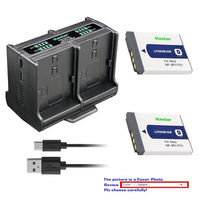 Kastar Battery Quadruple Charger for Sony Cyber-shot DSC-T75, Cyber-shot DSC-T77