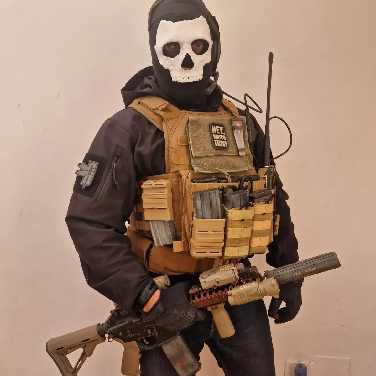 GHOST CALL OF DUTY MODERN WARFARE COSPLAY MASK 3D PRINTED WARZONE 2.0