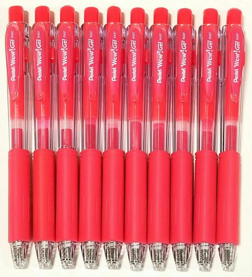 BULK 1,728-pcs Pentel WOW! Retractable Gel Pen PINK INK Medium .7mm K437-PBR - Image 2 of 4