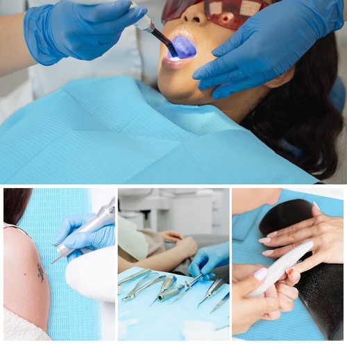 500Pcs Dental Disposable Bibs 3-Ply Medical Tatto 13"x18" Patient Bibs - Picture 8 of 18