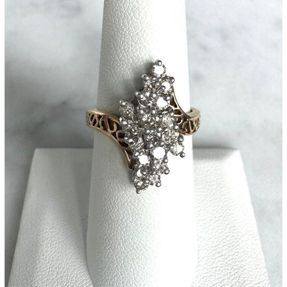 ''STYLECREST'' 14K YELLOW GOLD 0.86 CARAT DIAMOND RING SKY - Image 2 of 4