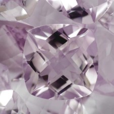 ROSE DE FRANCE AMETHYST 12 MM CUSHION CUT CHECKERBOARD TOP SOLD PER STONE F-1548