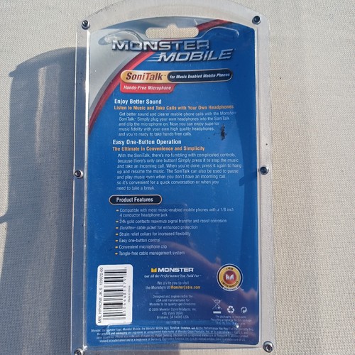 NEW MONSTER MOBILE SONI TALK HANDS FREE MICROPHONE - Picture 2 of 7