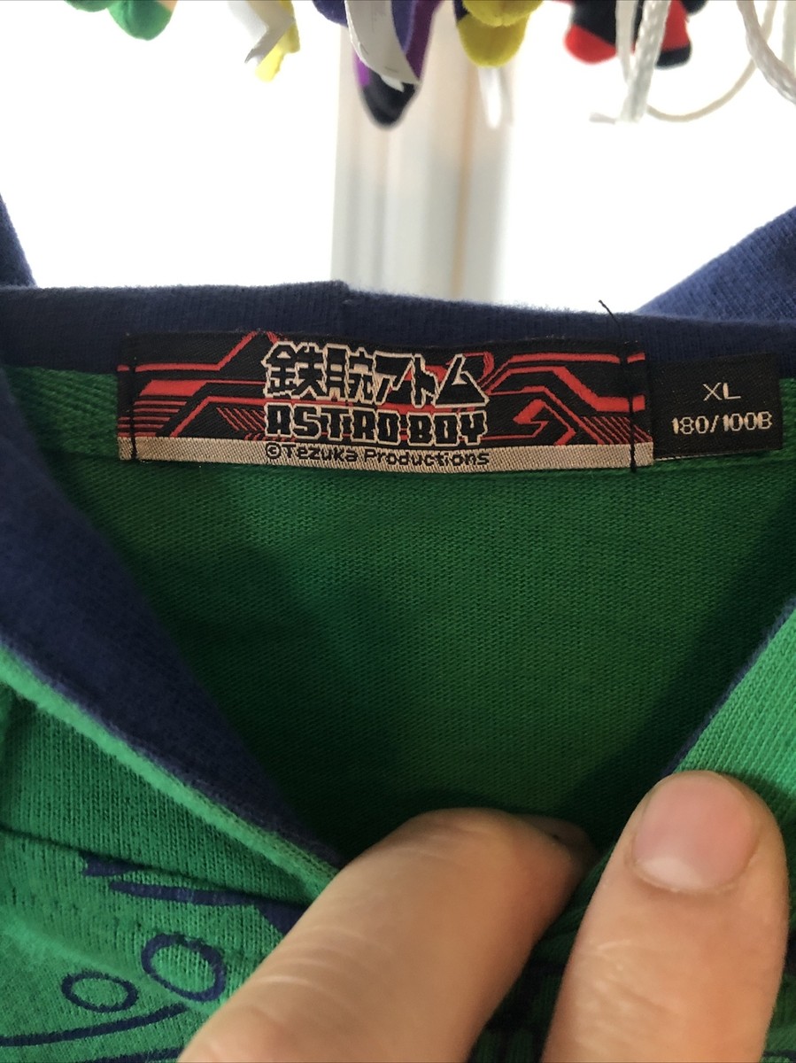 RARE Astro 3-D Hologram TEZUKA Productions Hoodie  Green Size XL Jp Fit View 5