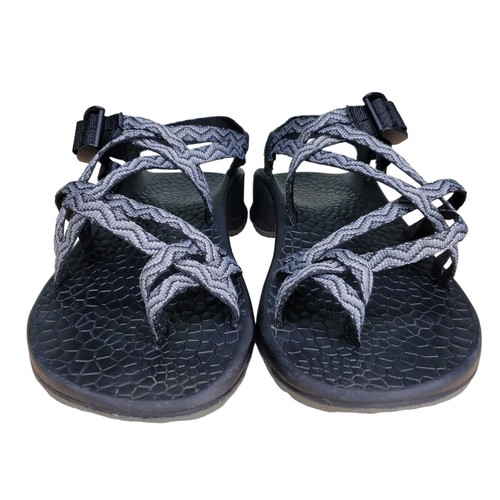 Chacos ZX/2 Sport Sandalen Damen 9 grau schwarz Zickzack Riemchen Zehenschlaufe - Bild 4 von 8