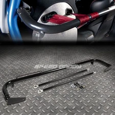 49" STAINLESS STEEL RACING SAFETY SEAT BELT CHASSIS ROLL HARNESS BAR ROD BLACK