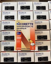 Nicorette Fruit Chill Nicotine Gum 2mg 4pk - Exp 09/2028