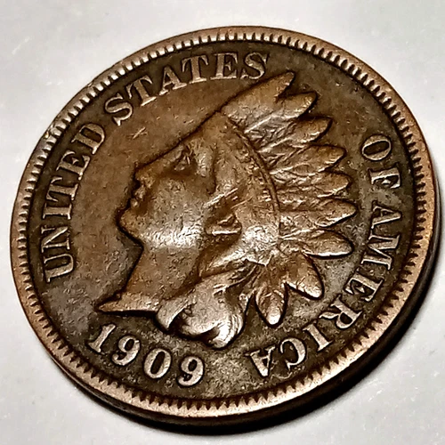 📚 1909 Indian Head Cent IHC -VF-