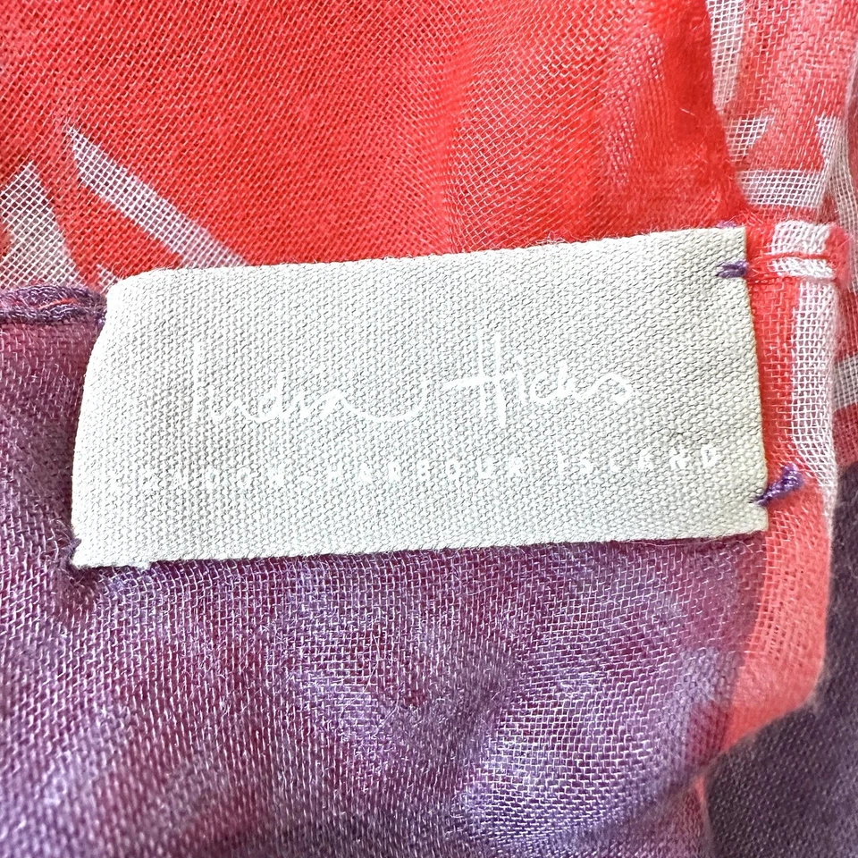 Индия Hicks наследия монограмма шарф мак красный шаль саронг - Изображение 2 из 4