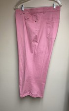 Basic Editions Women s Pink Crop Pants Plus S...