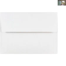 Versatile A6 White Envelopes 50-Pack - Smooth Finish for Invitations & Cards