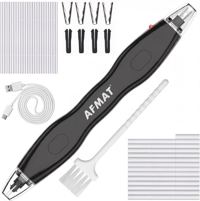 AFMAT Electric Eraser, with 140 Eraser Refills, Rechargeable Pencil Erasers for
