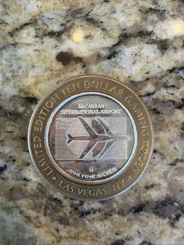 McCarran Airport Las Vegas Silver Strike - 0.6 Troy Oz .999 Silver Coin Bullion