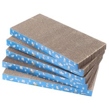 5 Packs in 1 Cat Scratch Pad, Cat Scratcher Cardboard,Reversible,Durable Recy...
