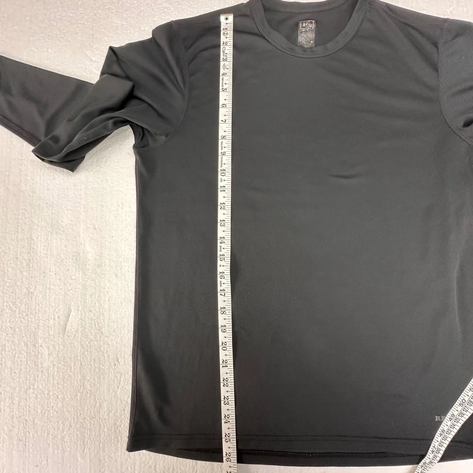 Camisa masculina REI Co-op manga longa gola redonda camada base atlética preta tamanho M - Imagem 3 de 4