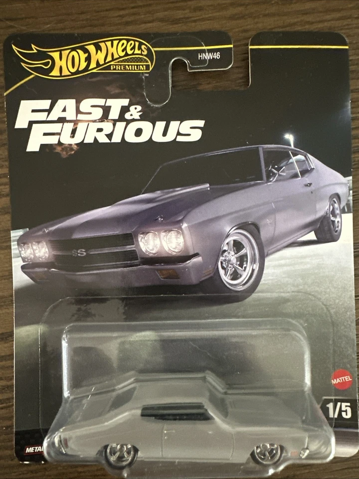 Hot Wheels Premium Fast & Furious 1970 Chevelle SS Real Riders Gris #1/5 Nuevo Foto 3 de 3