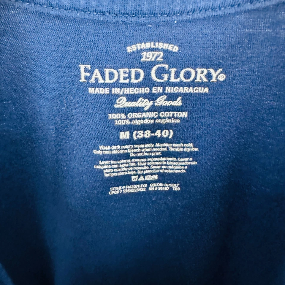 Faded Glory 2010 Patriotic USA Flag Map Graphic Tank Top Navy Blue Size M(38-40) - Image 4 of 4