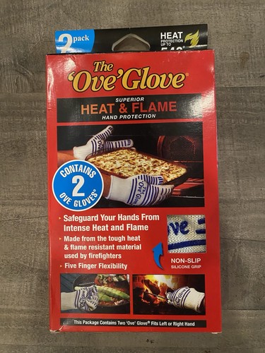 NEW Ove Glove 2 Pack Oven Mitts | Superior Hand Protection | Anti-Slip ...