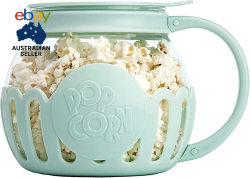 Patented Micro-Pop Microwave Popcorn Popper with Temperature Safe Glass, 3-In-1 