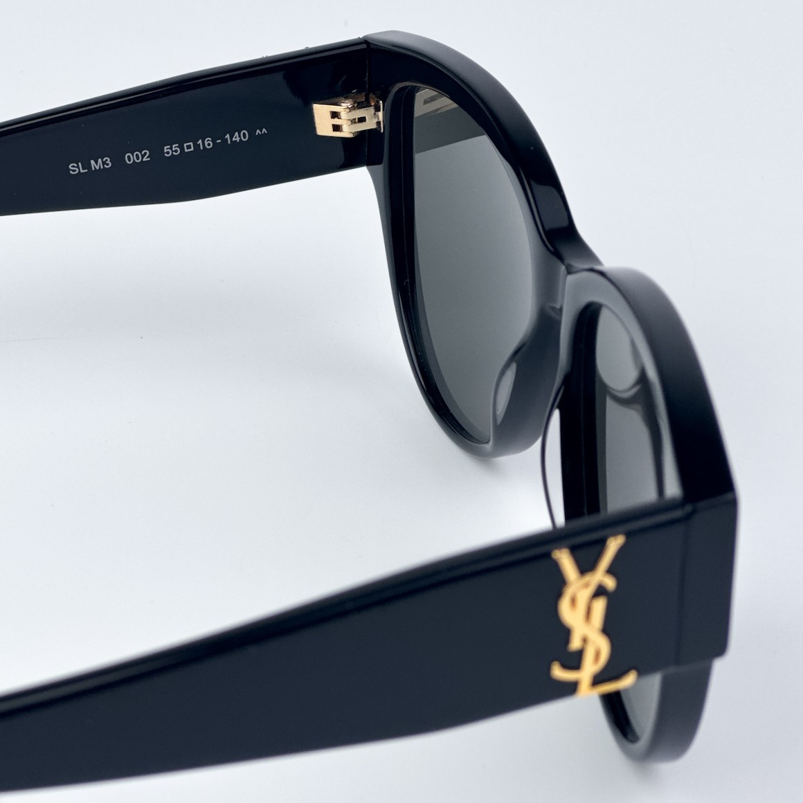 Saint Laurent Women Sunglasses Black Grey Square SLM3 002 BRAND NEW thumbnail 5