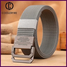 Men Belt Nylon Webbing Fabric Tactical Army Canvas Casual Fashion Luxury