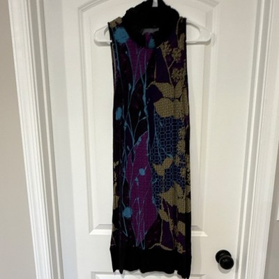 Comma Floral Geometric Jersey Sheath Dress  Neck 36 Europe y2k