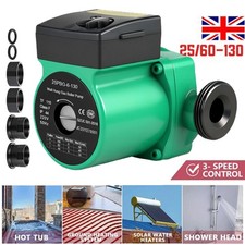 Central Heating Pump 3 Speed 25/60-130 Compatible with Grundfos Pump Replacement