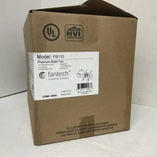 PB110 Fantech Bath Fan Inline Exhaust w/ Grill #40568 Bathroom Exhaust Fan