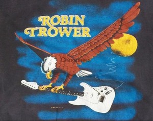 T-shirt Officiel Robin Trower Passion Tour 1987 Reprint - Taille Homme S à 4XL