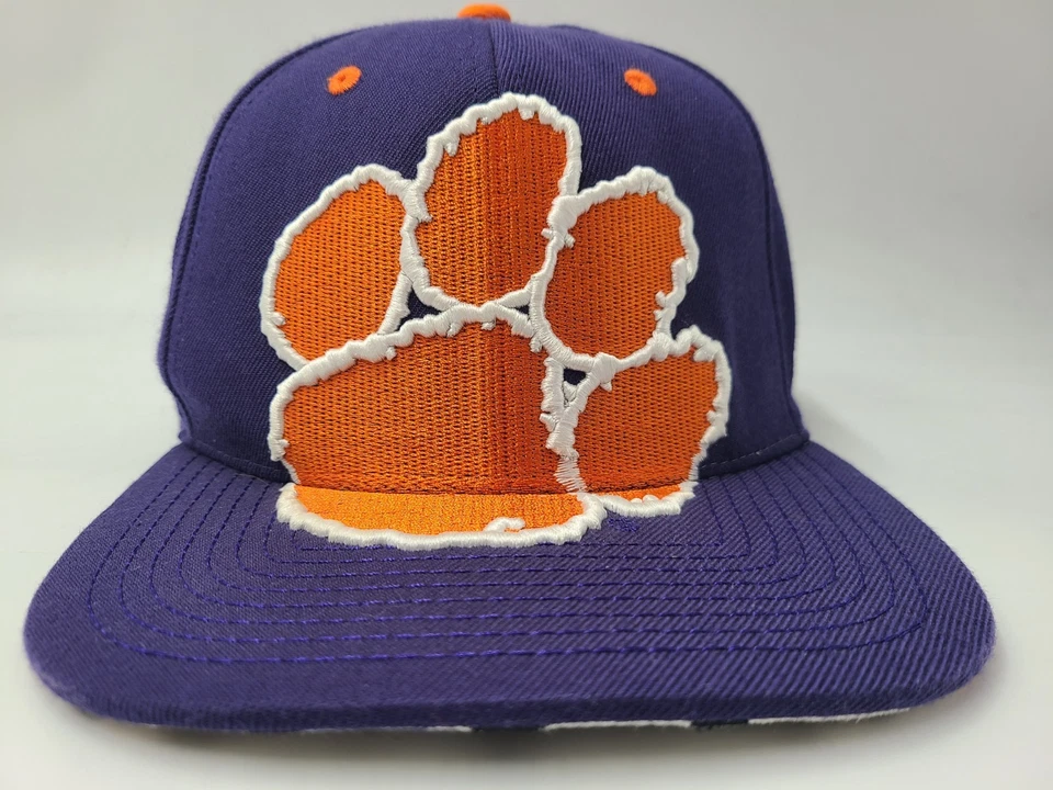 Clemson University Tigers Big Logo Teeth Brim Zephyr Snapback Hat Cap Men NCAA - Image 2 of 4