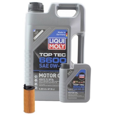 6L LiquiMoly TopTec 6600 0W20 Hengst Engine Oil Change Kit for G42 230i F32 430i