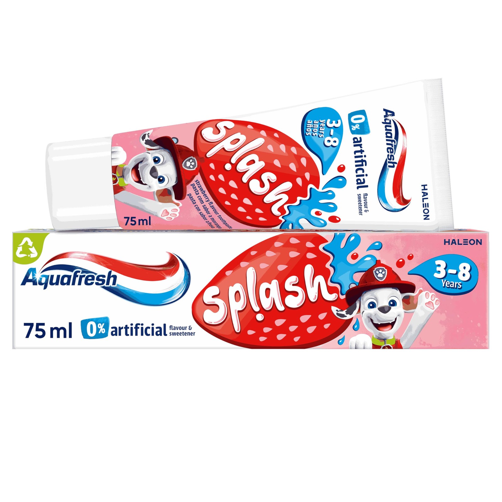 Paw Patrol Splash Toothpaste 3-8 years, Kids toothpaste, Strawberry flavour t...