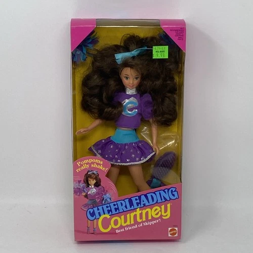 1992 Barbie Cheerleading Courtney Doll 3933 Mattel Vintage NIB Shelf Wear