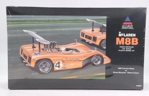Accurate Miniatures Model Kit #5002 1:24 Scale 1969 Can-Am Racer McLaren M8B - Picture 1 of 3