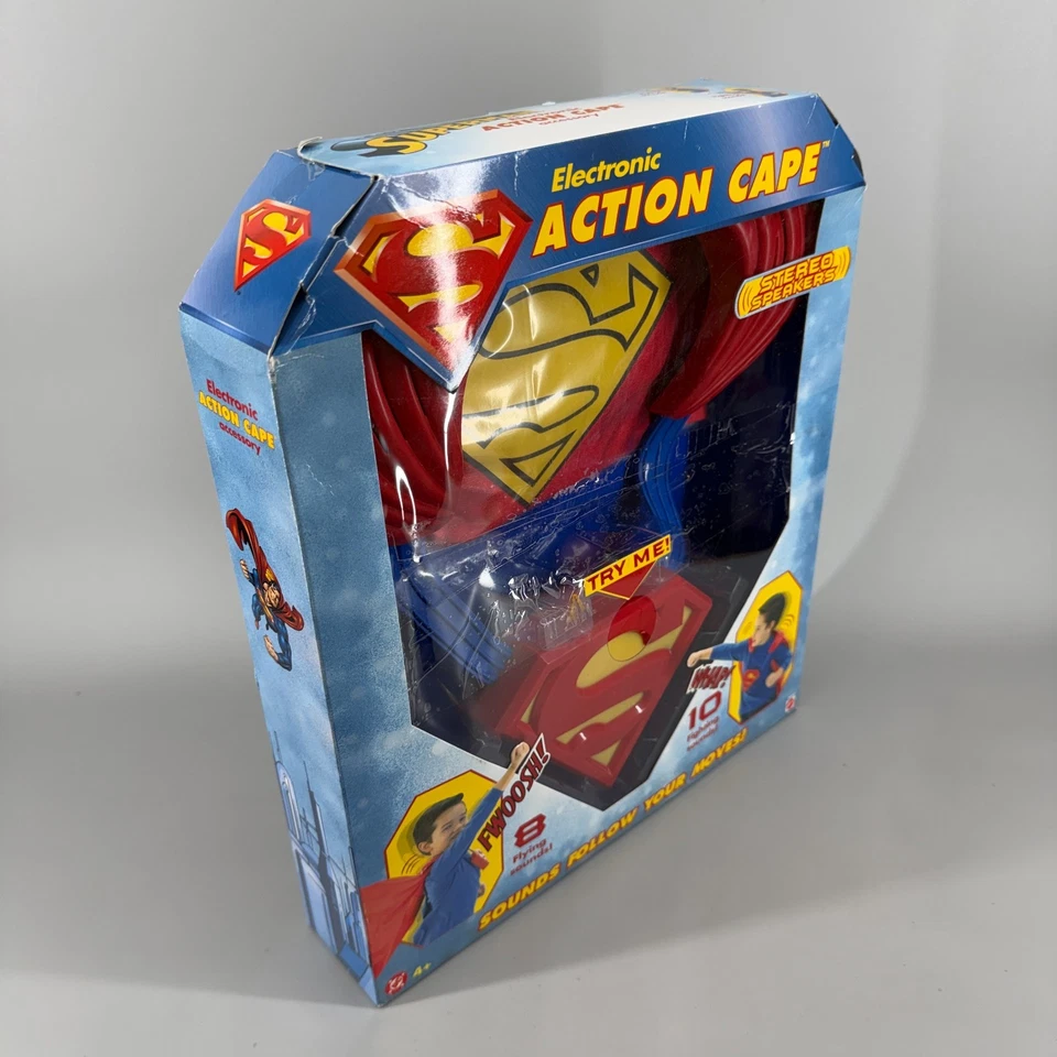 Электронный экшн-плащ Mattel Superman со звуками подсветкой и стереоколонками 2005 - Изображение 3 из 4