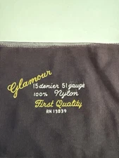 Vintage Gotham Gold Stripe,Glamour Seamed Flat Knit Stockings 2 Pairs