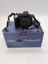 Canon PowerShot S5 IS Digital Camera 8MP Black Tested