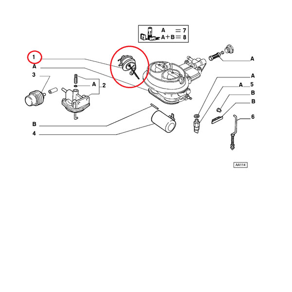 Vergaserventil Fiat 126 Bis Original 9942051-image