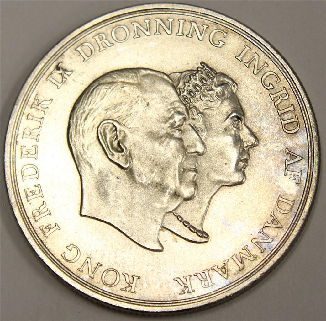 1960 Denmark 5 Kroner Gem Uncirculated MS65