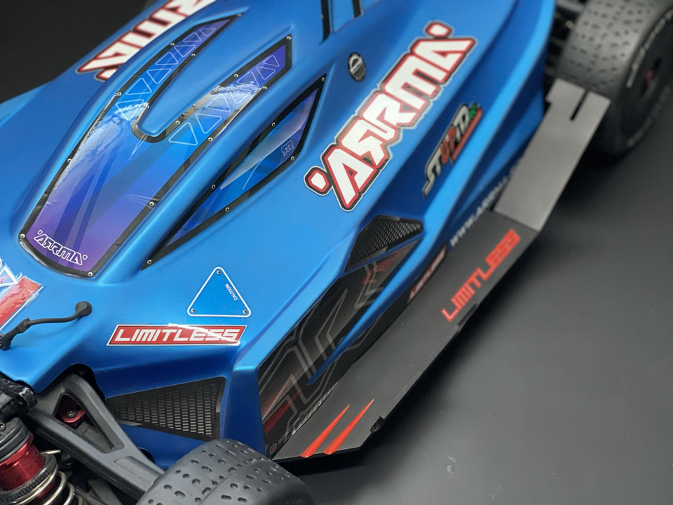 Arrma Limitless ACTIVE Heckflügel Und Bodenplatte Mit Splitter V2.0 - StupidRC