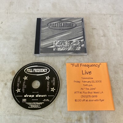 FULL FREQUENCY Drop Down Promo CD Gonzo Record With Concert Flyer Remixed