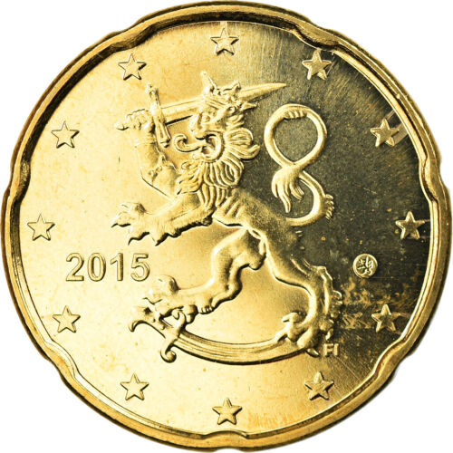 [#795395] Finnland, 20 Euro Cent, 2015, UNZ, Messing, KM:New - Imagen 1 de 2