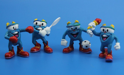 4 Izzy Maskottchen Atlanta Olympia Sport Sommerspiele Werbefiguren 5cm ACOG 1996