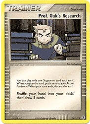 Pokemon EX Fire Red & Leaf Green  98/112 Trainer: Prof. Oak's Research Card