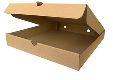 CARDBOARD PIZZA TAKEAWAY BOXES - BROWN OR WHITE - 9" 10" 12"