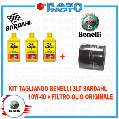 Kit Tagliando 3Lt. Bardahl 10W-40+Filtro Olio BENELLI 1130 TNT TITANIUM	2010/11 