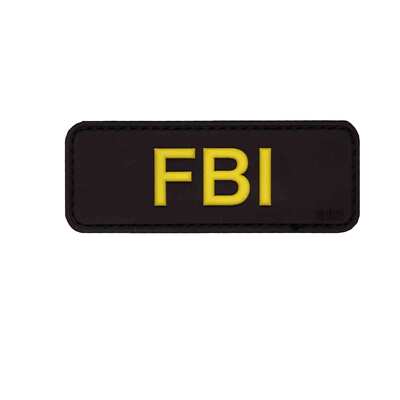 Emblem 3D Rubber Patch FBI 3 x 8 cm USA Police Federal Aufnäher