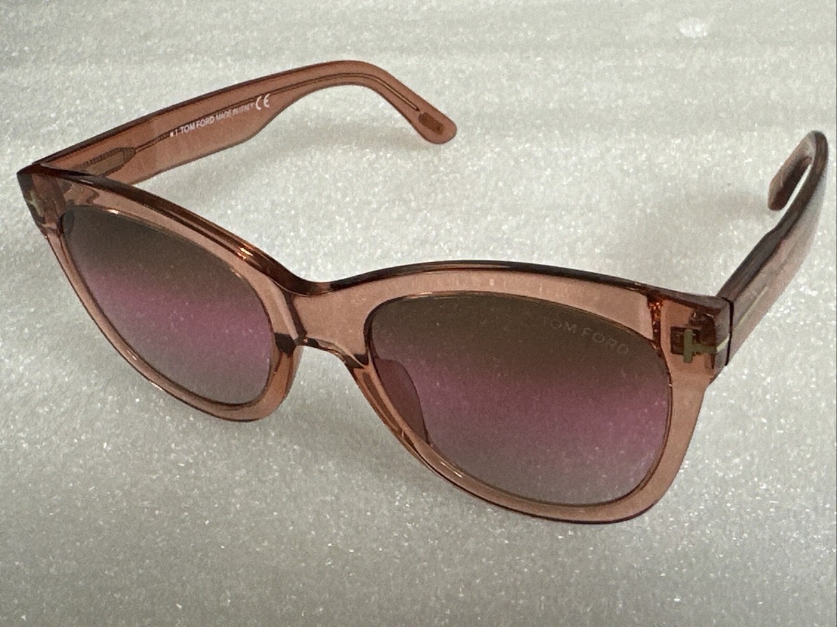 Demo Tom Ford TF870 74F Sunglasses Clear Rose Frame Pink  display picture 1