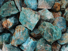 Blue Apatite - Large Rough Rocks For Tumbling - Bulk Wholesale Options