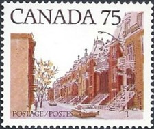 Canada   # 724   ROW HOUSE SCENE     Brand New 1978  Pristine Original Gum